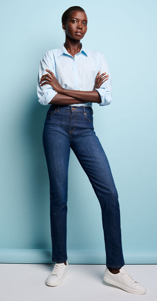 Gloria Vanderbilt Women's Amanda High-Rise Straight-Leg Capri Jeans